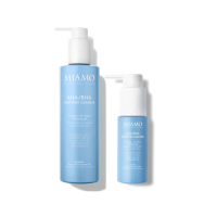 Miamo Acnever AHA/BHA Purifying Cleanser 250ml + Travel Size 50ml - Gel Detergente Purificante per Pelle Impura