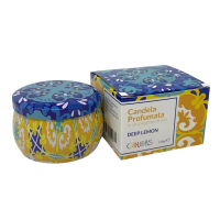 Colors Candela Profumata Deep Lemon Limone, 120g, Cera di Soia Naturale, Fragranza Fresca e Agrumata