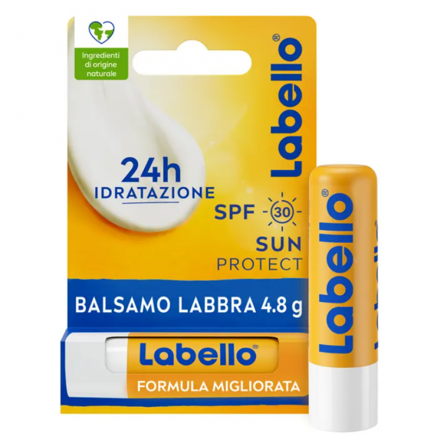 Labello Sun Protect SPF50 Burrocacao Idratante e Protettivo con Filtri UVA/UVB 4,8g