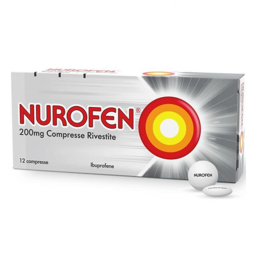 Nurofen 200mg Compresse Antinfiammatorie 12 Compresse - Dolori, Febbre, Nevralgie, Mal di Testa