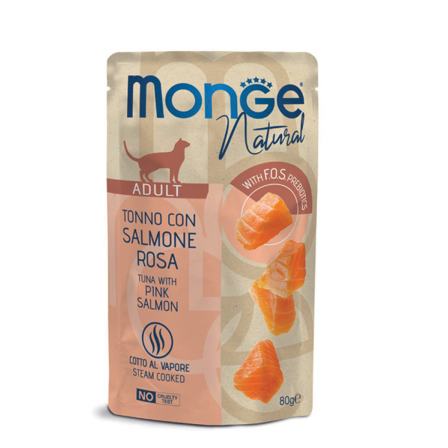Monge Natural Superpremium Tonno con Salmone, 80 g Monge Natural Superpremium Tonno con Salmone, 80 g