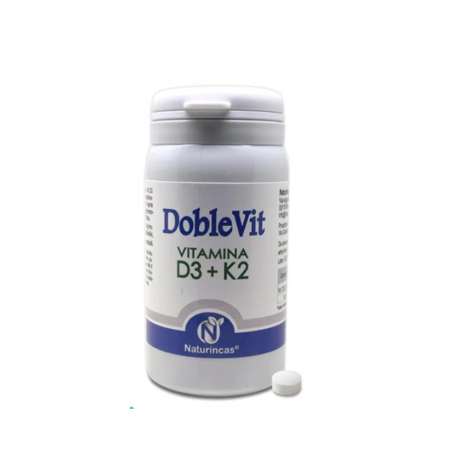 DobleVit Naturincas Vitamina D3 K2, 60 compresse orosolubili DobleVit Naturincas Vitamina D3 K2, 60 compresse orosolubili