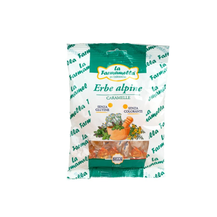 La Farmamella Caramelle alle Erbe Alpine, 100 g