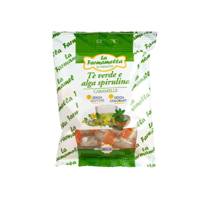 La Farmamella, T&egrave; Verde e Alga Spirulina, 100 g