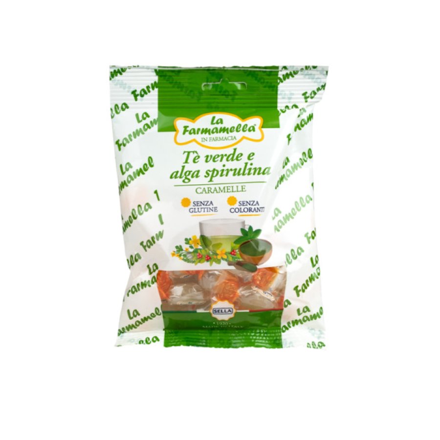 La Farmamella, T&egrave; Verde e Alga Spirulina, 100 g