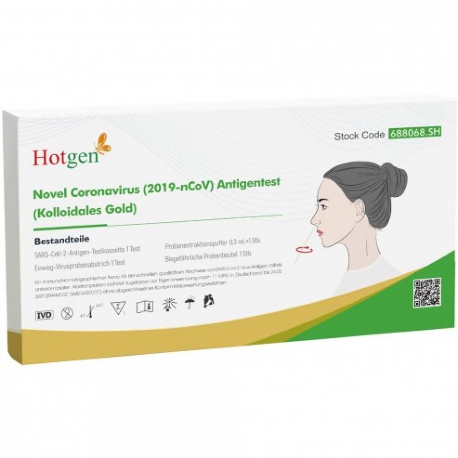 Hotgen - 1 Tampone Rapido Antigenico - Test Covid19 