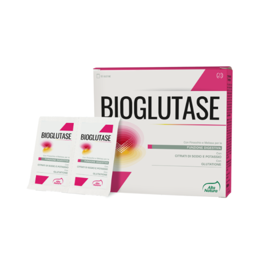 Alta Natura, BIOglutase con Glutatione, 18 Bustine da 5g