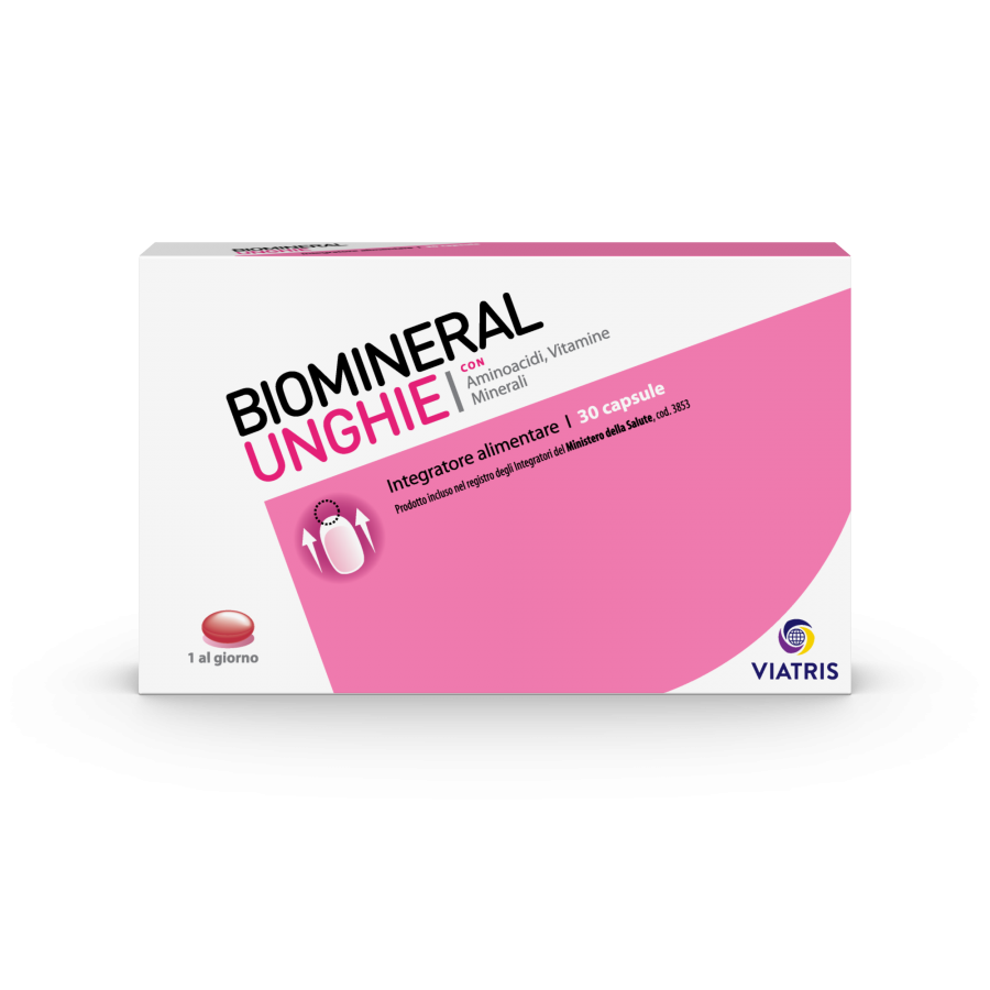 Biomineral Unghie Deboli - Integratore per la Salute delle Unghie - 30 Capsule