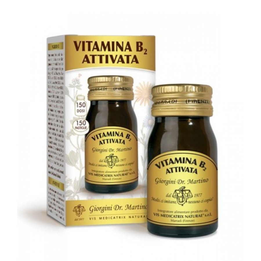 Vitamina B2 Attivata 150 Pastiglie - Integratore Essenziale per il Benessere