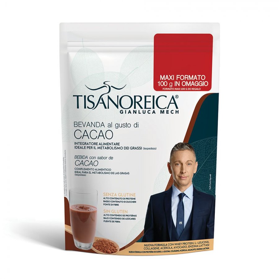 Tisanoreica Bevanda Cacao 500g - Gustosa Bevanda Proteica al Cacao