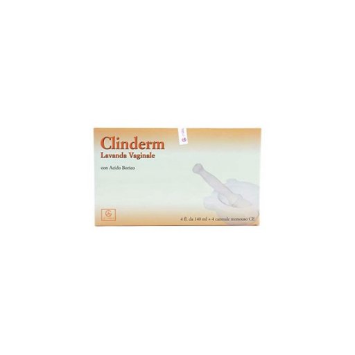 Clinderm Lavanda Vaginale 4 Flaconi 140 ml - Azione Igienizzante e Lenitiva