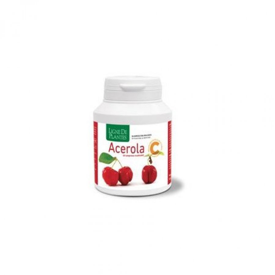 Acerola C 60 Compresse Masticabili - Integratore Alimentare Bio - Vitamina C Naturale - 100% Naturale