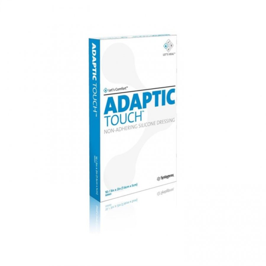 ADAPTIC TOUCH 5X7,6CM 10PZ - Medicazione per Ustioni e Ferite, Confezione da 10