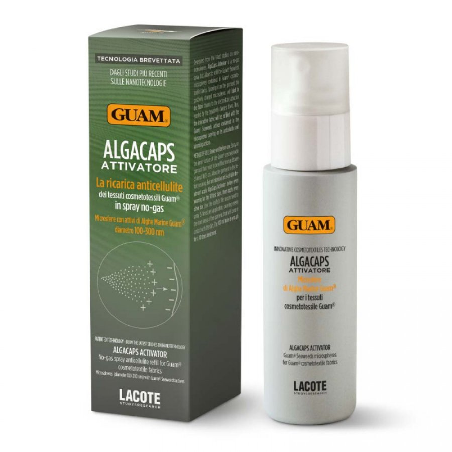 Guam Algacaps Attivatore Spray Microsfere Alghe Marine 100ml - Trattamento anticellulite per tessuti cosmetotessili