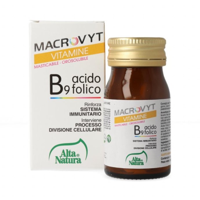 Macrovyt Acido Folico 40 Compresse - Integratore Alimentare con Folacina