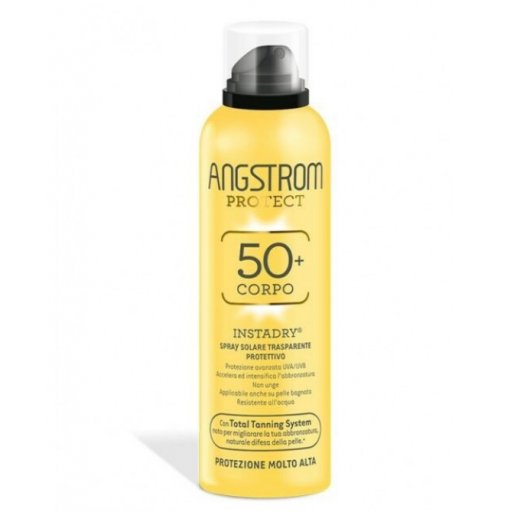 Angstrom Protect - Spray Solare Trasparente Corpo SPF50 150ml per una protezione avanzata e una tintarella perfetta