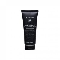 Apivita - Black Detox Gel Detergente Nero Viso e Occhi 150ml - Detersione Profonda e Purificante per la Tua Pelle