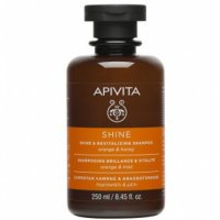 Apivita - Shampoo Illuminante e Rivitalizzante Arancia/Miele 250ml - Shampoo per Capelli Opachi e Privi di Vitalit&agrave;