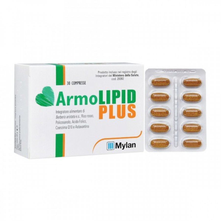 Armolipid Plus 30 Compresse - Integratore per il controllo del colesterolo e il benessere cardiovascolare
