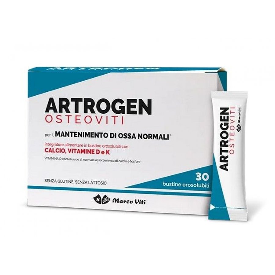 Artrogen Osteoviti - Integratore per Ossa Normali - 30 Bustine Orosolubili