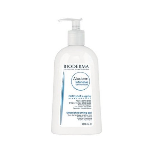 Bioderma Atoderm Intensive Gel Moussant 500ml - Gel Schiumogeno per una Pelle Sensibile e Idratata