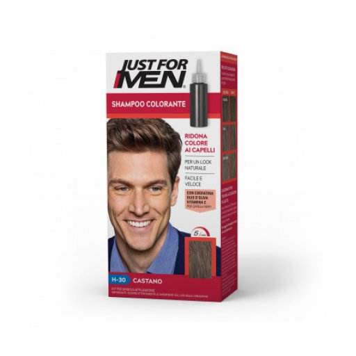 Perruque Homme Cheveux Naturels Brun Clair (castano Chiaro) - Modèle QUENTIN 8, Raie Libre - Neuf Avec étiquettes