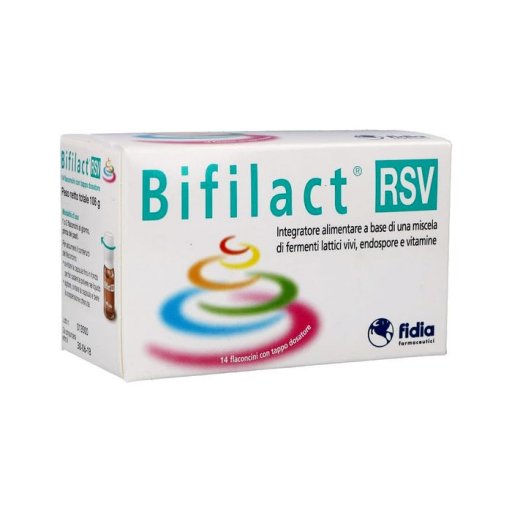 Bifilact RSV 14 Flaconcini da 7ml - Integratore Fermenti Lattici con Vitamine B6 e B12