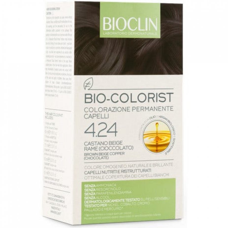Bioclin - Bioclin Bio Colorist Colorazione Permanente 4.24 Castano Beige Rame