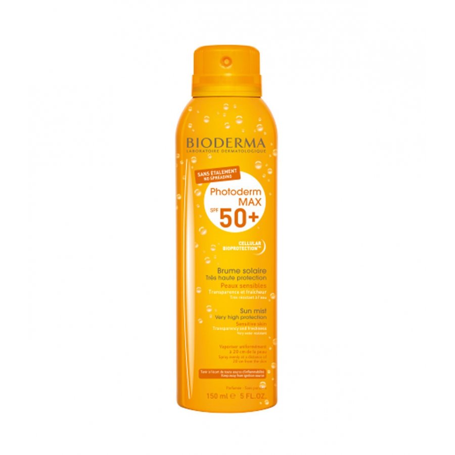 Bioderma Photoderm Max Brume SPF 50+ Spray Solare Trasparente 150ml - Protezione UVA/UVB con Antiossidanti