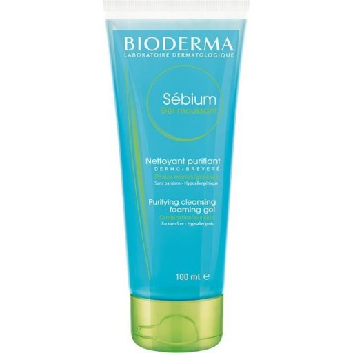 Bioderma Sébium Gel Moussant 100ml - Gel Purificante e Schiuma per Rasatura