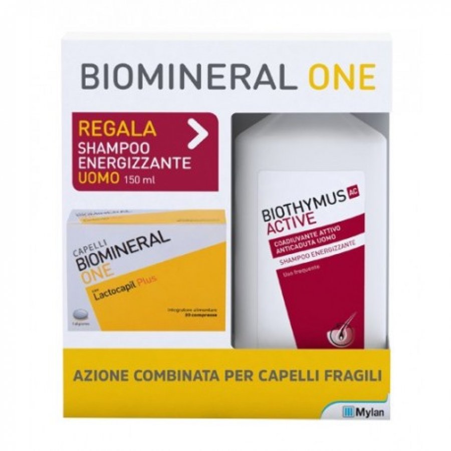  Biomineral One Lactocapil Plus + Biothymus Shampoo Anticaduta Uomo