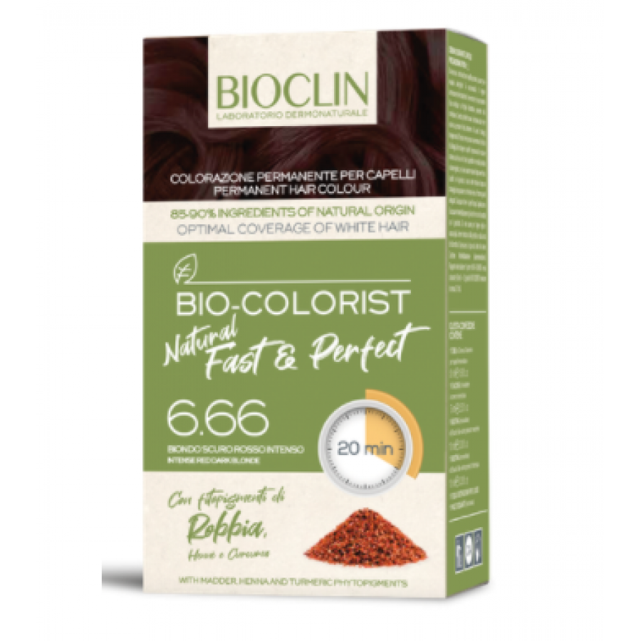 Bioclin - Bio-Colorist Natural Fast E Perfect 6.66 Biondo Scuro Rosso Intenso