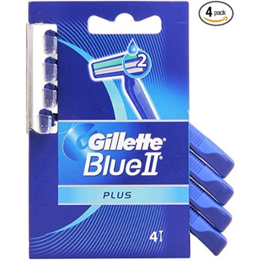 Gillette - Blue II Usa&Getta Plus 4 Pezzi, rasoi usa e getta
