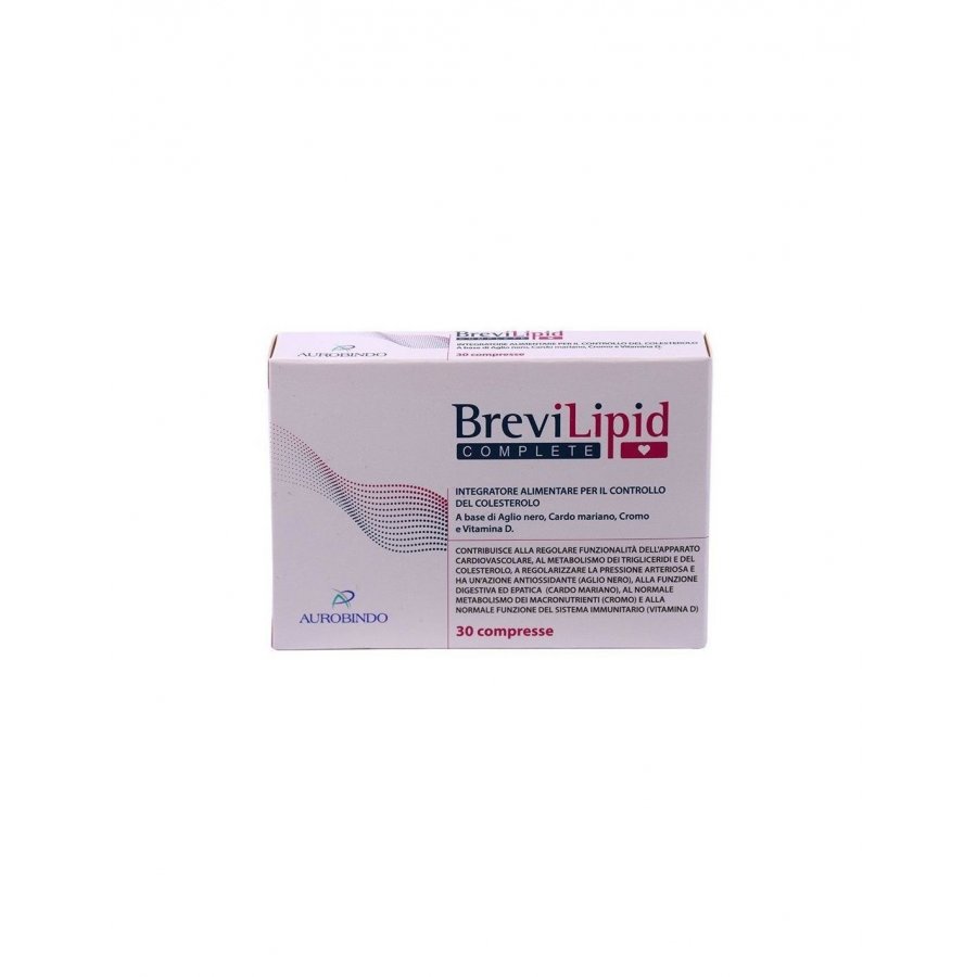Aurobindo Pharma - Brevilipid Complete integratore per il controllo del colesterolo 30 compresse