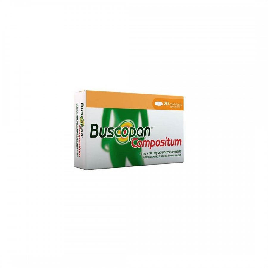 Buscopan Compositum 10 mg + 500 mg - 20 Compresse per Dolori Gastrointestinali