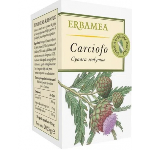 Integratore di Carciofo - Integratore per la Funzione Epatica e Digestiva - 50 Capsule