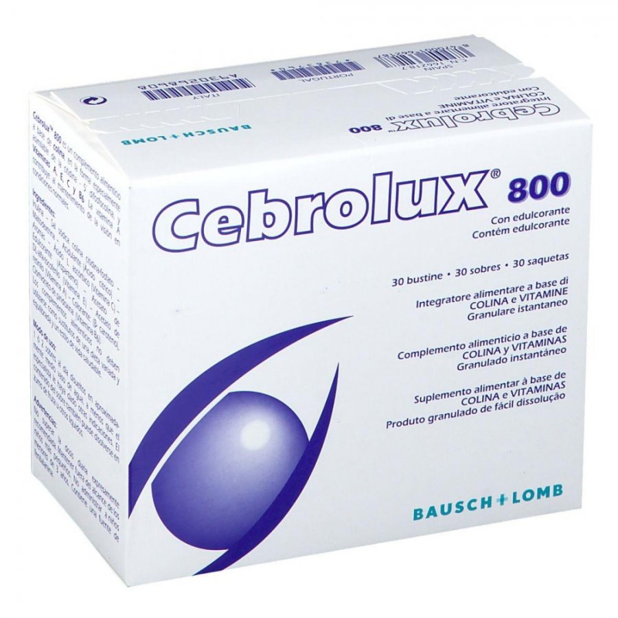 Cebrolux 800 - Integratore alimentare a base di colina e vitamine 30 Buste