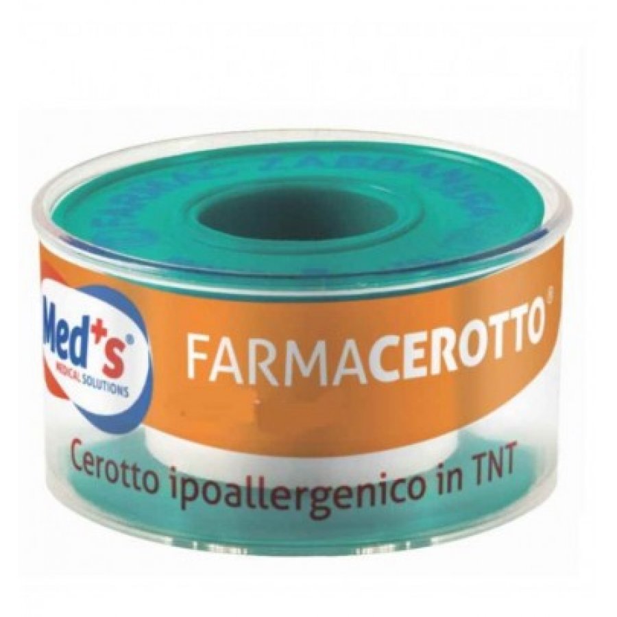  Med's Farmacerotto - Cerotto In Tessuto Non Tessuto 5x1,25 cm, 1 Pezzo - Cerotto Adesivo per Piccole Ferite e Tagli