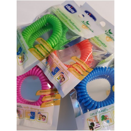 Chicco Zanza Bracciale Plastica Colori Assortiti 1 Pezzo - Braccialetto Profumato Antizanzare