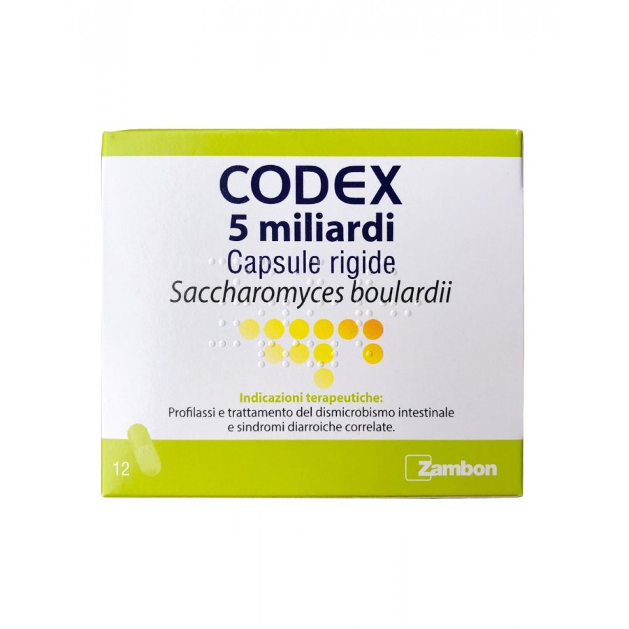 Codex 5 Miliardi 12 Capsule - Integratore Probiotico per la Salute Digestiva