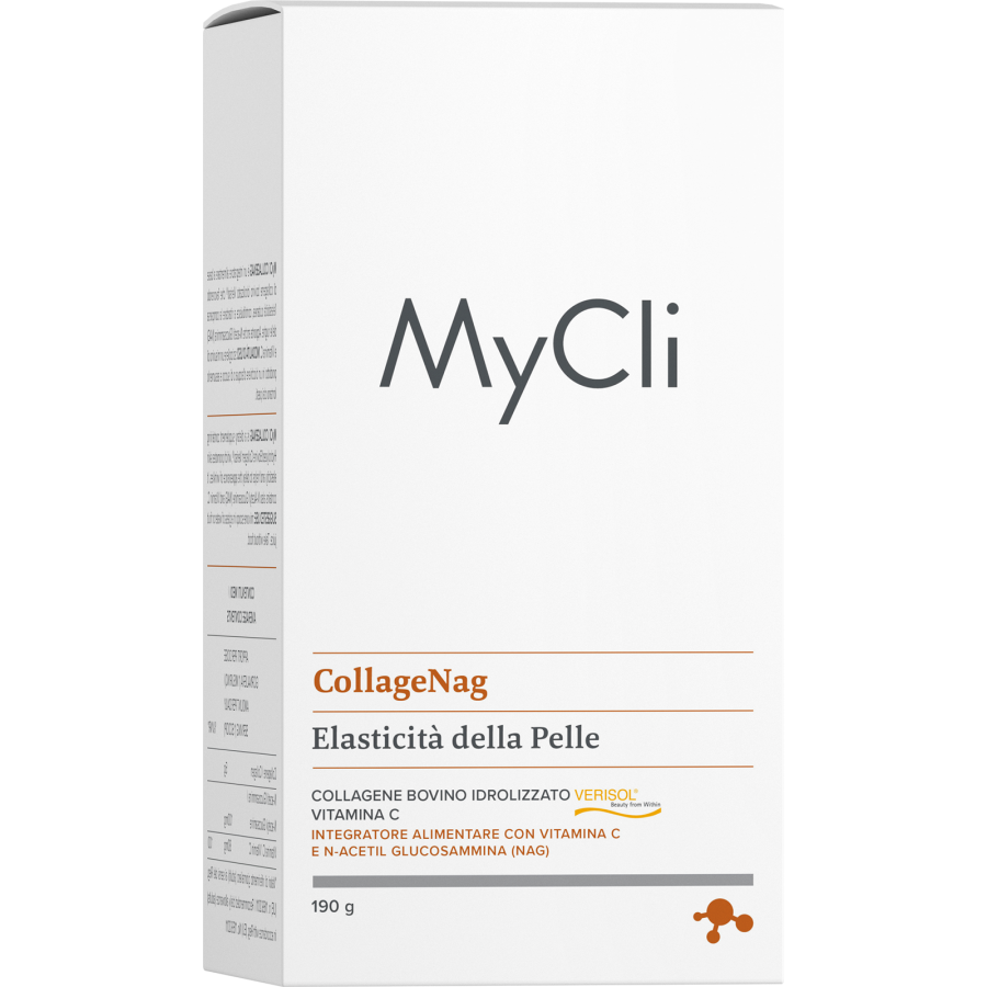 Mycli - CollageNag 190 g - Collagene Bovino Idrolizzato per Elasticità della Pelle