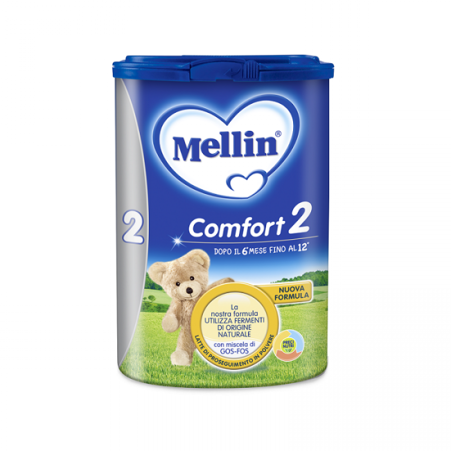 Mellin Comfort 2 6M+ 800g - Latte di Proseguimento con 50% di Latte Fermentato