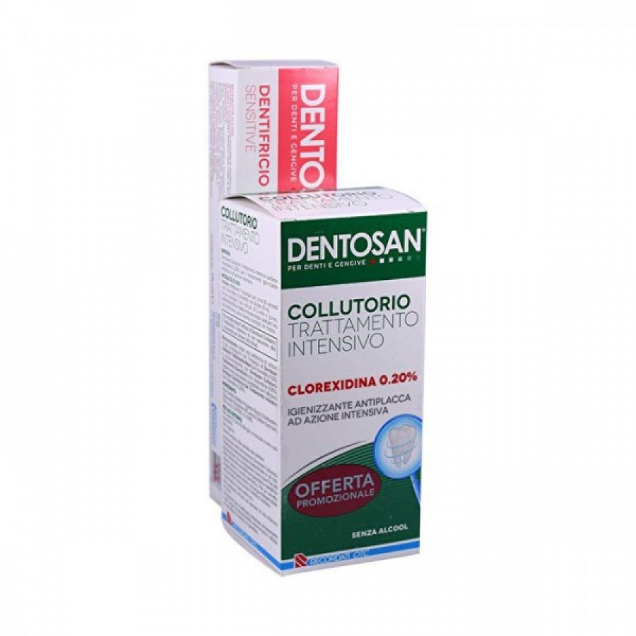  Recordati Dentosan Collut 0,2% 200 ml + Dentifricio Sensitive 75 ml
