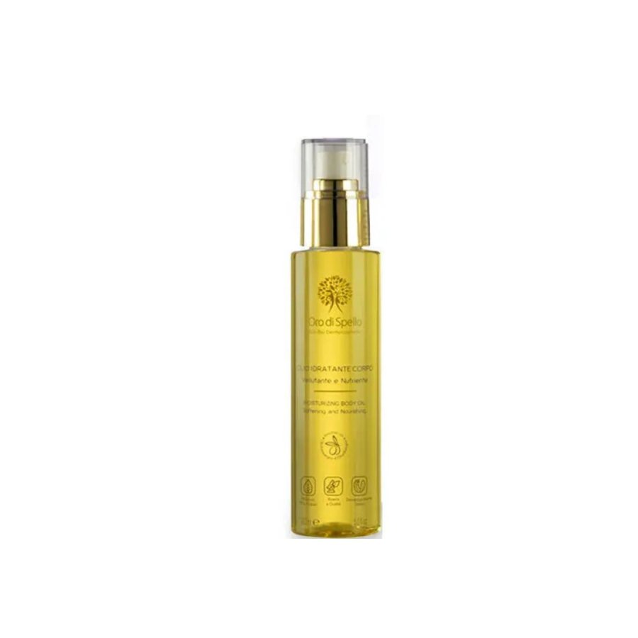 Olio Idratante Corpo Oro Spello 150ml – Nutriente con Olio d’Oliva Biologico