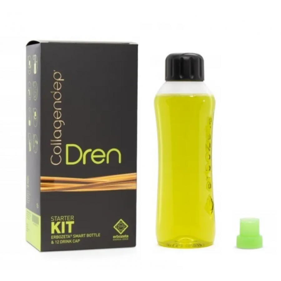 CollagenDep Dren Starter Kit - 12 Drink cap + Erbozeta Smart Bottle