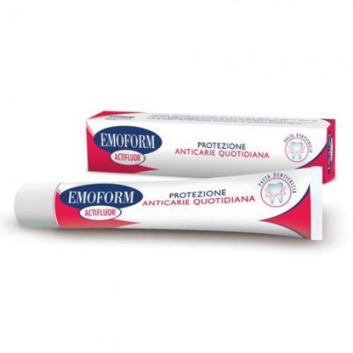 Emoform Actifluor 75ml - Dentifricio per protezione denti dalla carie e rimineralizzazione smalto