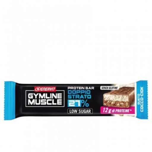 Enervit Gymline Muscle 27% Doppio Strato Gusto Cocco-Ciock 1 Barretta