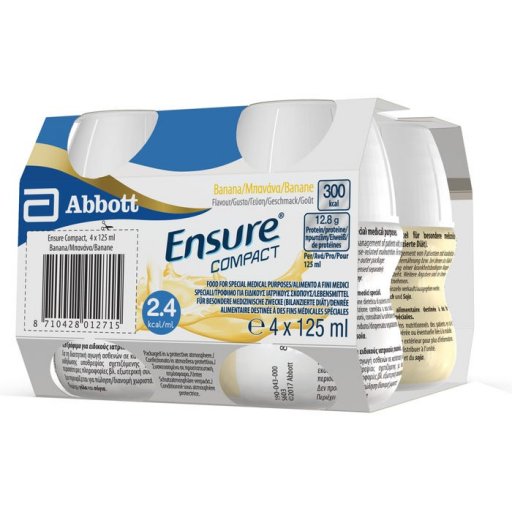 Ensure Compact - Bevanda dietetica Gusto Banana 4X125 ml