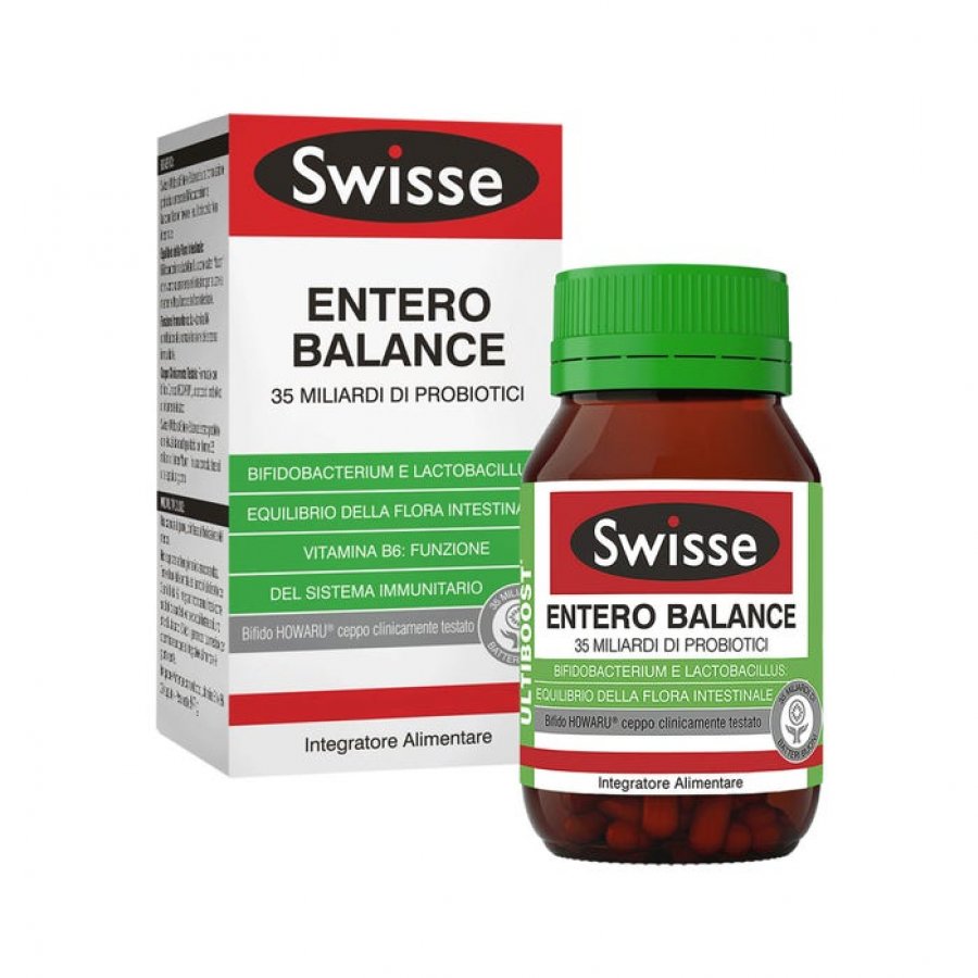 Swisse - Entero Balance 10 Capsule, Integratore Probiotico per il Benessere Intestinale