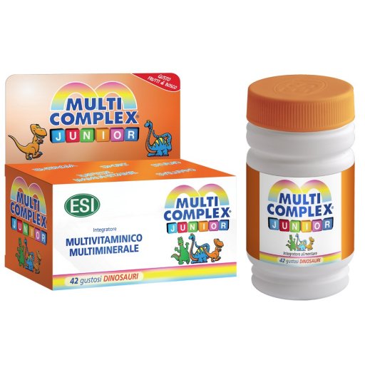 Esi Multicomplex Junior, Integratore per Bambini con Vitamine e Minerali, 42 Dinosauri, Taurina